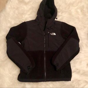 The north face hooded black fleece Denali